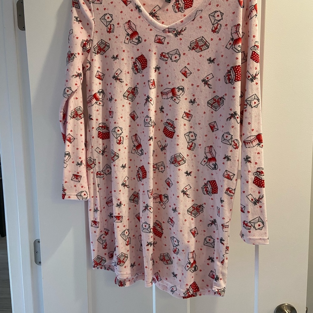 Pink Holiday Gown with Fun Prints